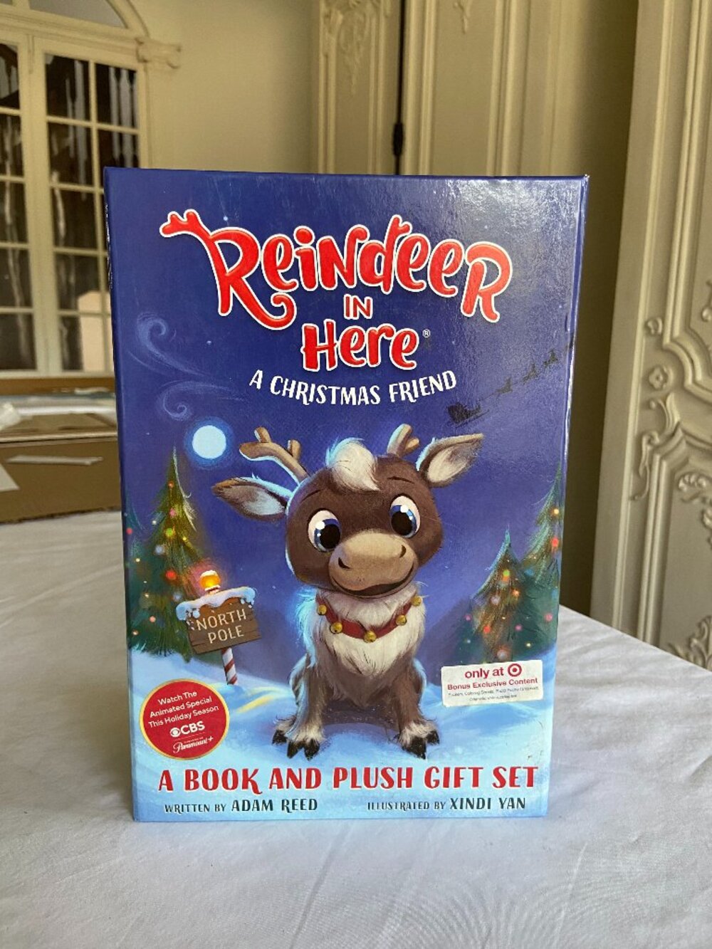 Reindeer in Here A  Book and Plush Gift Set